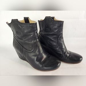 Black Frye Carson Wedge Bootie size 8.5M